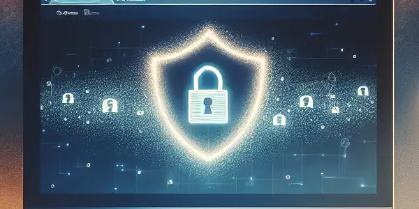 A cozy computer setup in a dimly lit room, symbolizing safe browsing for adult content.